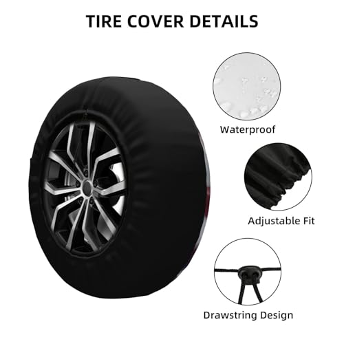 Image of Spare Tire Cover American Eagle and Flag Wheel Covers USA Flag Weatherproof Universal Wheel Protectors for Rv SUV Camper Travel Trailer 15 Inch