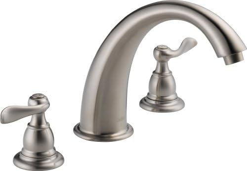 Delta Faucet Windemere 2-Handle Widespread Roman Tub Faucet Trim Kit, Deck-Mount, Stainless BT2796-SS (Valve Not Included)