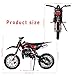 49cc Kid Gas Dirt Bike, Dirt Bike for Kids 8-14 Upgrade 2-Stroke Motorbike Children Gas Motorcycle Off Road Mini Bike Beach Vehicle Ride on Toy Car with Front Rear Disc Brakes Pull Start (Red)