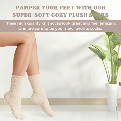 Shadow Breeze Plush Cozy Knit Socks | Super Soft Comfortable Fuzzy Luxe Socks3