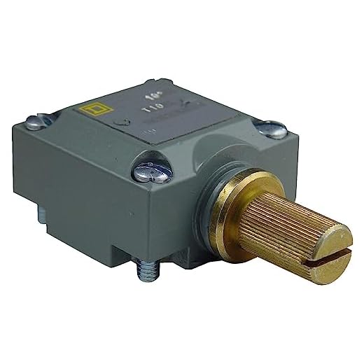 Square D 9007T5 Rotary Head Without Lever Arm, for 9007C Limit Switches, Neutral Position, Low Differential Spring Return, CW + CCW Actuation