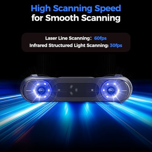 Creality 3D Scanner Raptor Pro for Automotive & Engineering Projects with Metrology-Grade 0.02mm Accuracy,22+7 Blue Laser, Up to 60FPS Scanning Speed by Creality - Image 7