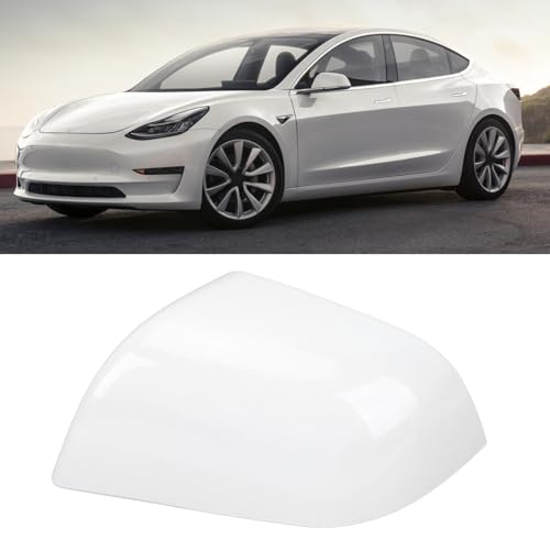 White Side Mirror Cover for 2017 2018 2019 2020 2021 2022 2023, Rearview Mirror Cover Repair Mirror (Left (1092290 00 D)) by Fabater - Image 5