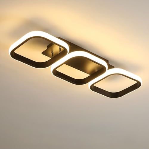 Image of Smartway 40W Rectangular Ryker LED Ceiling Light | Modern Decorative | 3 Light Modes (Warm, Cold & Natural White) | Bedroom, Living Room, Dining, Office | 1 Year Warranty