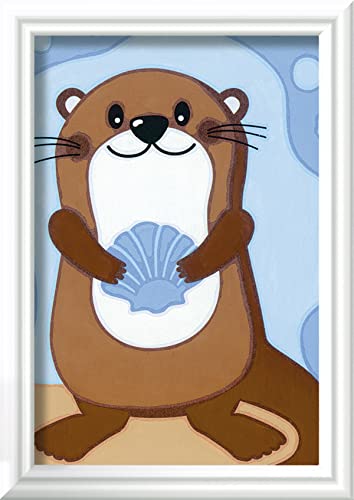 Ravensburger 20291 Painting by Numbers 20291-Happy Otter-Children from 7 Years, Multicoloured, Mittel - Image 3