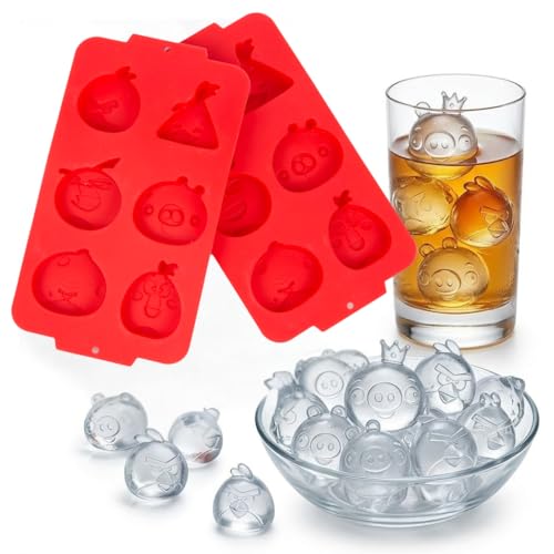 Moldes de Silicona para Cubitos de Hielo y Chocolate, 2 Bandejas miniatura 1