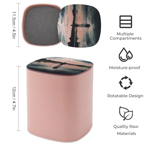 Boîte à bijoux rotative : sublimez votre rituel beauté devant la coiffeuse - 3