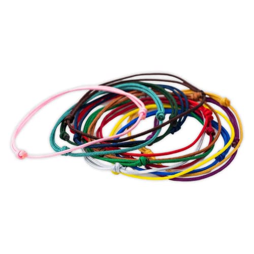 bracelet fil cordon porte bonheur mauvais oeil réglable- bracelet femme homme enfant - bracelet simple - 33 couleurs possibles
