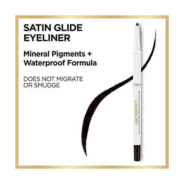 L'Oreal Paris Age Perfect Satin Glide Eyeliner with Mineral Pigments, Brown