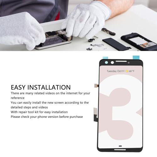 Organic AMOLED Screen Replacement for G013A G013B, 5.5 Inch Pixel 3 Frame, Digitizer Assembly with Frame Repair Tools for Pixel 3 - Image 3