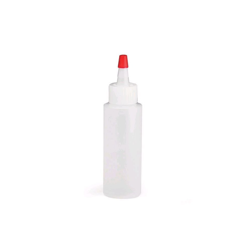 Tablecraft Natural 2 Oz. Squeeze Bottle with Red Tip