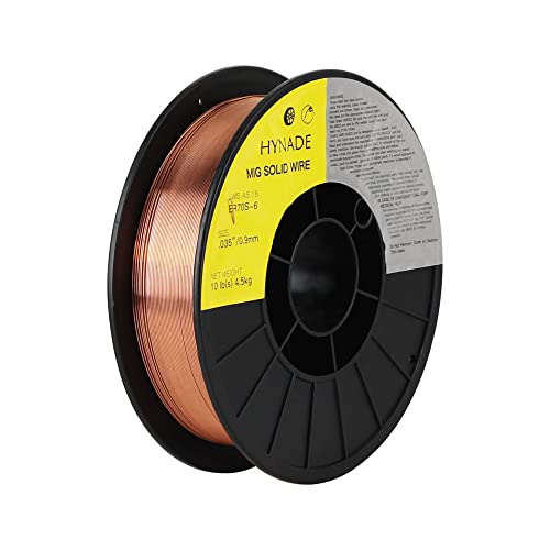 Hynade HS-4.5KG Solid Welding Wire, Er70S-6 10-Pound Spool Carbon Steel 0.035'' Mig Solid Welding Wire thumb #4