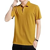 Poloshirt Herren LäSsig Einfarbig T-Shirt Sommer Neu Business Revers Kurzarm T-Shirt Herren