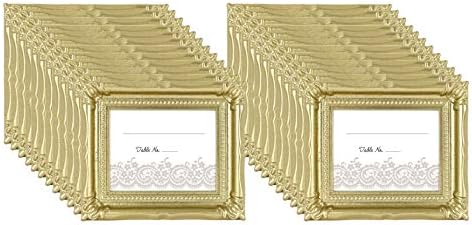 MCS 69042 Lot de 24 cadres photo de mariage Doré pailleté