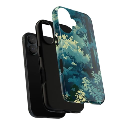 Coque iPhone 16 feuillage vert brillant : l'accessoire idéal pour les amoureux de nature