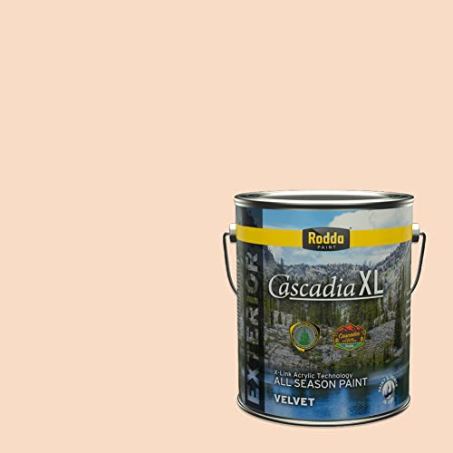Rodda Paint CASCADIA XL Exterior Velvet Paint & Primer in One, 1-Gallon, Incan Treasure