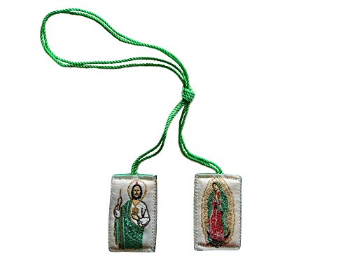 Escapulario De San Judas Tadeo con la Virgen de Guadalupe Jude the Apostle with Our Lady of Guadalupe