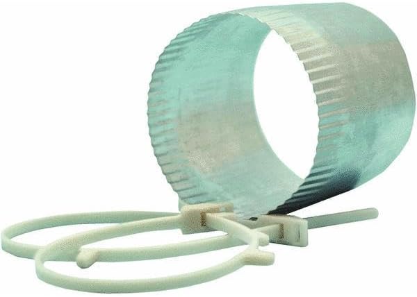 (1)-Replacement for 4" Dia X 4' Long Clothes Dryer Vent Exhaust Duct Connector W/2 Clamps FDC4
