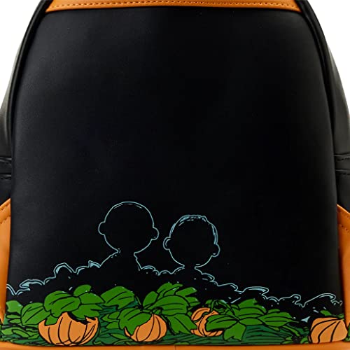 Peanuts Great Pumpkin Snoopy Mini Mochila, Preto/laranja, Standard, Clássico