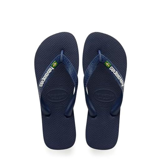 Havaianas Brasil Logo, Tongs Mixte Adulte, Multicolore (BLEU MARIN),41/42 EU