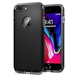Spigen Hybrid Armor iPhone 7 Plus Case with Matte Black Optimized Semi-transparent Dual Layer Protection and Air Cushion Technology for iPhone 7 Plus - Black