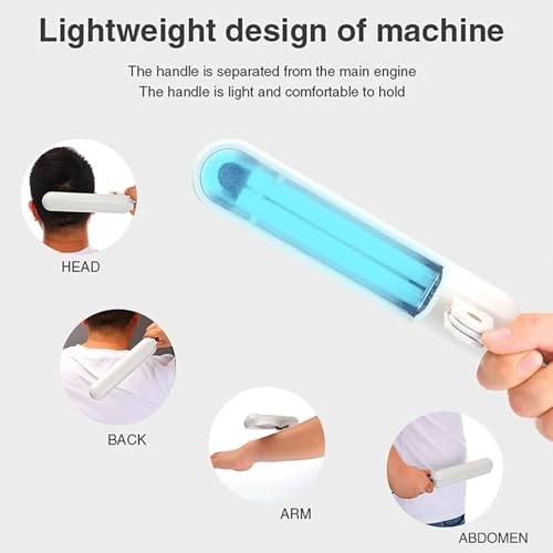 Lampada UVB per fototerapia – Lampada a clip con timer e occhiali, sicura ed efficiente per uso domestico, area di irradiazione: 48 C㎡, facile da usare per pelle e corpo