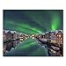 Lais Puzzle Magazzini Trondheim Norvegia Aurora boreale 40 Pezzi