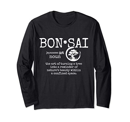 Bonsai Arbre Zen Japonais Cadeau Manche Longue