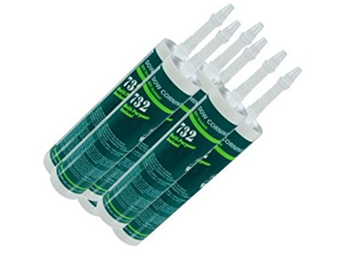 Dow Corning - RTV 732 Black 10 Ounce Cartridge - 6 Pack