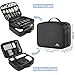 MATEIN Cord Organizer Case with Adjustable Divider, DJ Cable File Bag for DJ Gear, Sound Instrument and Music Equipment Accessories, Shockproof Portable Double Layer Cord Bags, Black