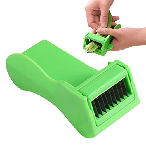 Bohnen-Frencher,Langlebige Handheld Gemüse Runner Schneidemaschine Bohnen Cutter - Praktischer Edelstahl Küchenschneider Gemüsehäcksler für Heimküche Huiba