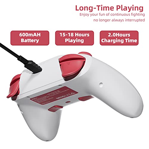 Mytrix Wireless Pro Controllers Compatible With Nintendo Switch, Windows Pc Ios Android Steam/Steam Deck, Touro Bluetooth Controller With Programmable, Wake-Up, Headphone Jack, Adjustable Led Light/Turbo/Vibration #TOP5