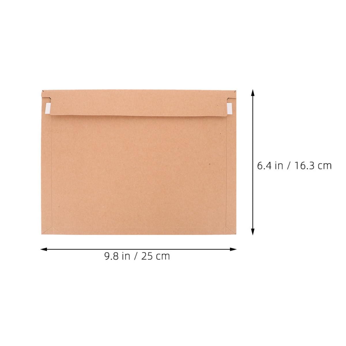 Selbstklebende Dokumentenumschläge 25 Stück aus Papier Braun