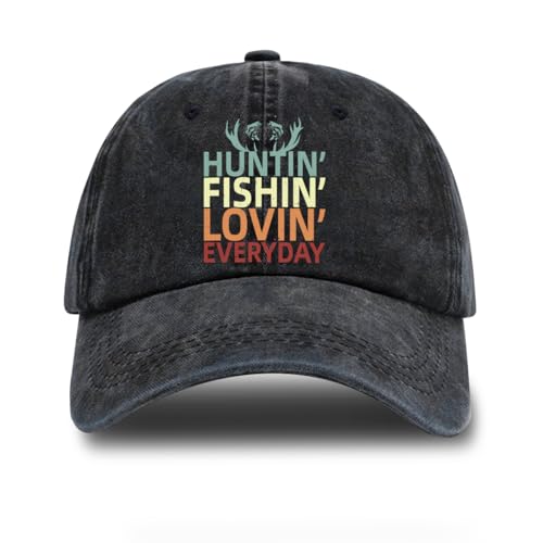 Image of Fishing Adjustable Cotton Baseball Cap, Funny Trucker Hat Gift for Men Women Grandpa Dad Fishing Lover Fisherman