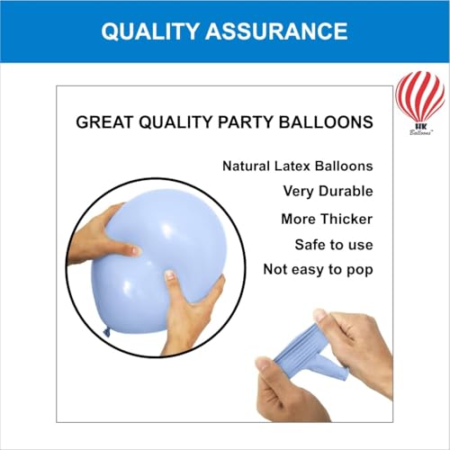 Image of HK balloons Blue White 50Pcs balloons For father day Decoration Item Perfect For Best Dad Celebration Party Supplies & Decor Dad's Special Day Gift Decor for Father's Day Celebration