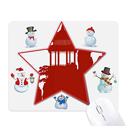 Tapis de souris illustration montagnes et étoiles au design artistique haut de gamme
