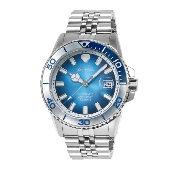 Image of Alba Men's Azure Blue Dial Automatic Watch - AU4059X1