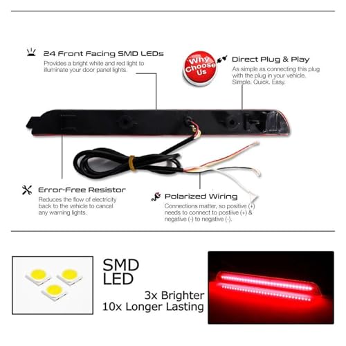 Feu stop LED arrière anti-collision pour rénover optique Mazda 3 - 3