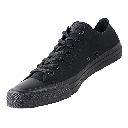 Image of All Star Chuck Taylor Lo Top Mens Sneakers Black Monochrome 4.5 D(M) US