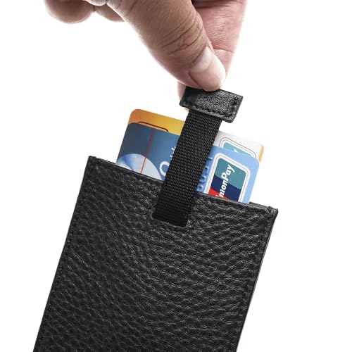 Fabio Valenti Money Clip Slim Minimalist Wallet for Men RFID Blocking Bifold Mens Wallet with Front Pocket Money Wallets Thin Gift Box(Money Clip-1)4