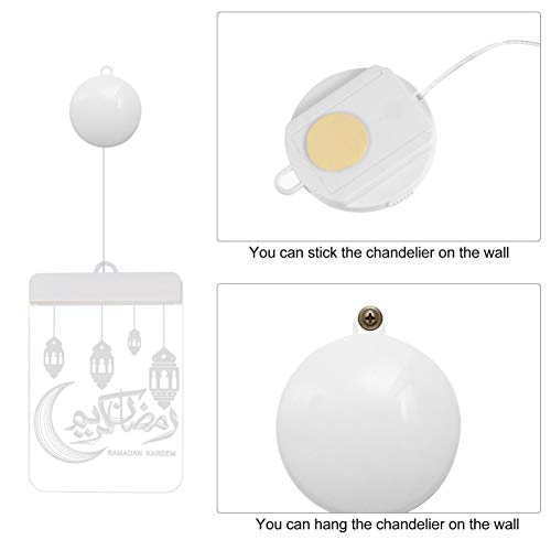 Mobestech Ramadan LEVOU Pendurado Luzes Da Noite Decorações Ramadan Muçulmano Eid Mubarak 1 Estilo O