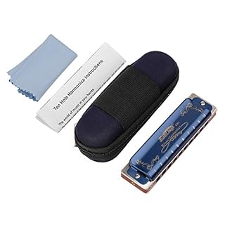 Easttop Professional Harmonica Blues Key of C 10 Hole 20 Tone Heavy Duty with Case & Cleaning Cloth for Professional Player, Beginner, Students, Best Gift - Les Beatles, Paul McCartney, John Lennon, RIngo Starr, George Harrison Easttop Professional Harmonica Blues Key of C 10 Hole 20 Tone Heavy Duty with Case & Cleaning Cloth for Professional Player, Beginner, Students, Best Gift – Image 2