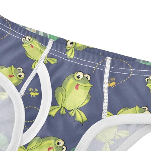 Little Boys Briefs Frog Soft Cotton Toddler Underwear in Sizes 2/3t, 4t, 5t, 6 and 84