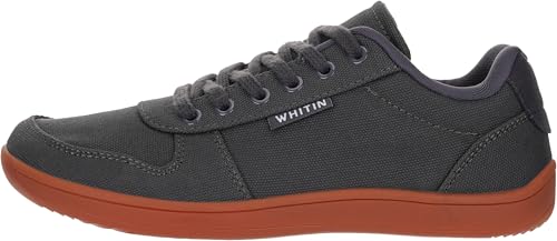 Image of WHITIN Women's Minimalist Barefoot Shoes Wide Toe Box W882 | Natural Toe Freedom, Zero Drop Balance, Flexible Thin Sole, Lightweight Canvas Comfort, Daily Walking