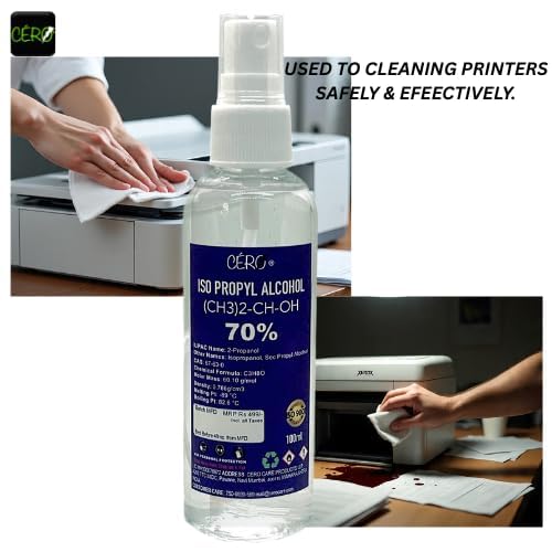 Image of CERO IPA Isopropyl Alcohol for Cleaning, All Electronics, Clean Your Makeup Tools, Clean CPU, GPU and Screen, Repair Cosmetics 70% Pure IPA (CH3)2-CH-OH] CAS: 67-63-0 (100ml)