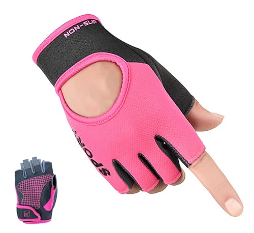 XuoAz Workout Gloves for Women Men Lightweight Fingerness Gym Gloves Anti Slip Exercise Gloves for Gym Weight Lifting Cycling