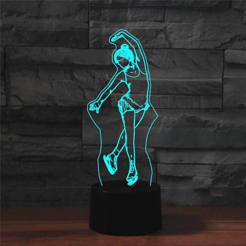 Lámpara de Mesa Noche 3D Ilusión con Control Remoto USB LED miniatura 6