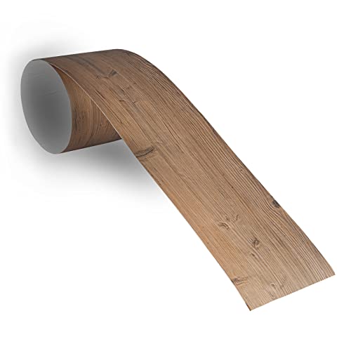 SUN WOOD Holz Klebefurnier zum Aufwerten von Möbeln & Türen - 0,59m² Holzfurnier selbstklebend im Altholzdesign // STALLGRAU 60 inkl. Montageset Cover