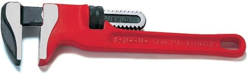 31400 Llave de spud, llave de spud ajustable de 12 pulgadas, roja, tamaño completo