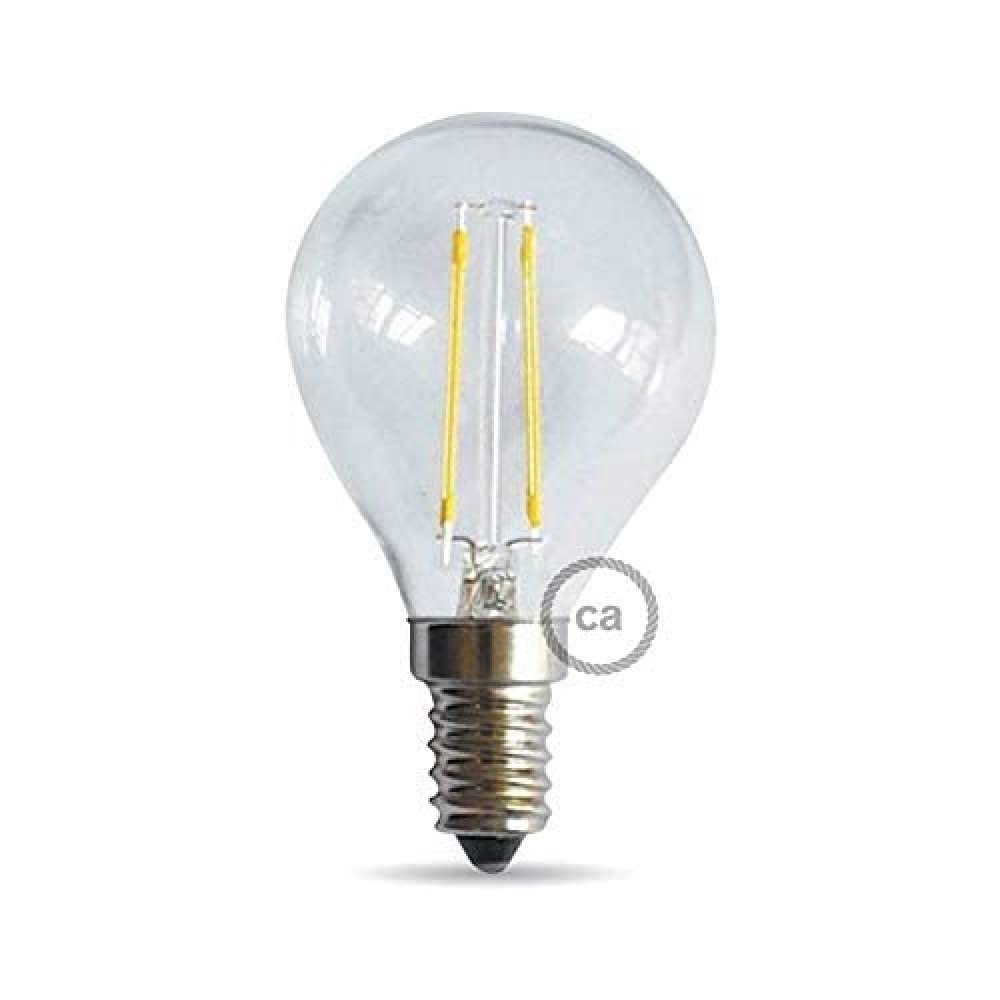 Daylight Bulb Filament Sphere LED E14 4W 440lm 3000K Clear